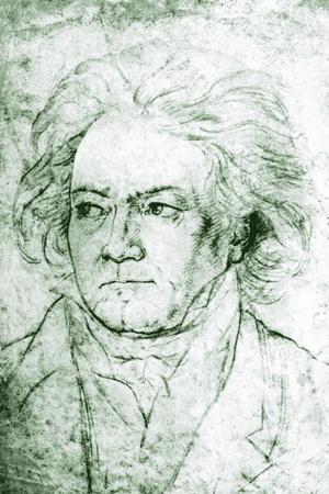 Ludwig van Beethoven drawing' Giclee Print - August Karl Friedrich von  Kloeber | Art.com
