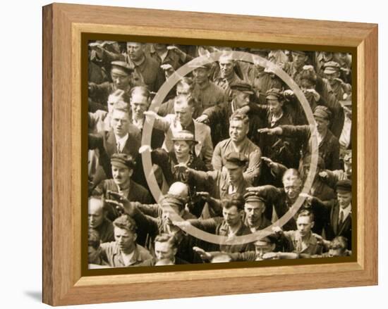 August Landmesser-null-Framed Premier Image Canvas