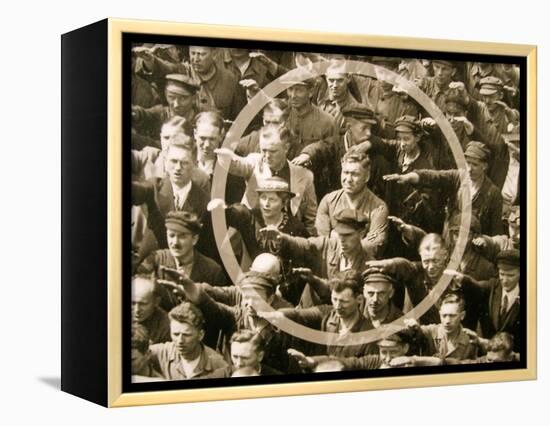 August Landmesser-null-Framed Premier Image Canvas