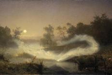 Dancing Fairies, 1866, by August Malmström, 1829–1901, Swedish painting,-August Malmström-Framed Stretched Canvas