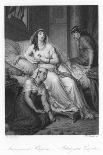 Tristan with Iseult, or Isolde, Scene from Tristan Und Isolde, 1865-August Spiess-Framed Giclee Print