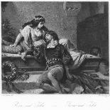 Tristan with Iseult, or Isolde, Scene from Tristan Und Isolde, 1865-August Spiess-Framed Giclee Print
