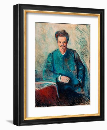 August Strindberg, 1892-Edvard Munch-Framed Giclee Print