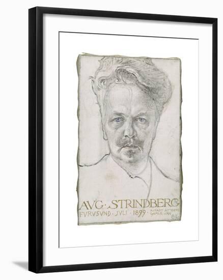 August Strindberg, 1899-Carl Larsson-Framed Giclee Print