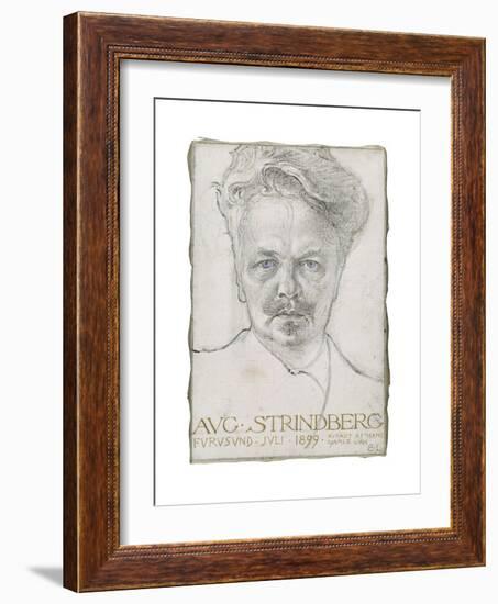 August Strindberg, 1899-Carl Larsson-Framed Giclee Print