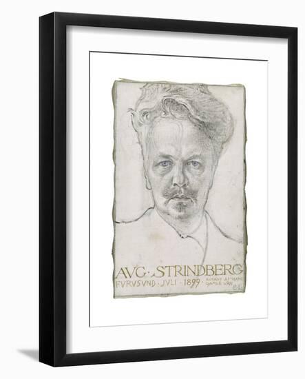 August Strindberg, 1899-Carl Larsson-Framed Giclee Print