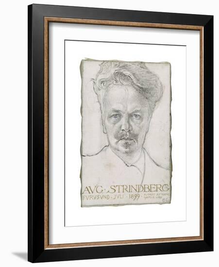 August Strindberg, 1899-Carl Larsson-Framed Giclee Print