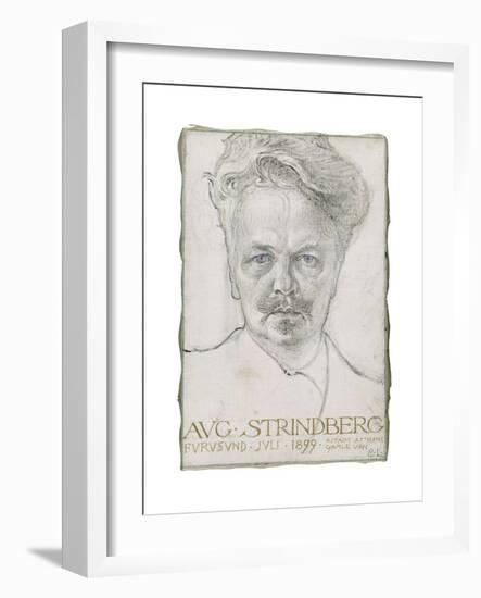 August Strindberg, 1899-Carl Larsson-Framed Giclee Print