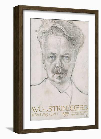 August Strindberg, 1899-Carl Larsson-Framed Giclee Print