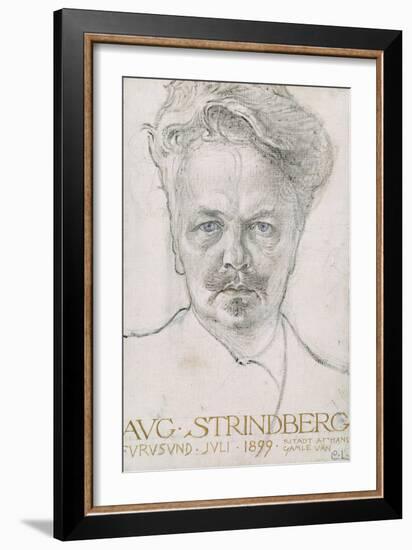 August Strindberg, 1899-Carl Larsson-Framed Giclee Print