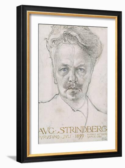 August Strindberg, 1899-Carl Larsson-Framed Giclee Print