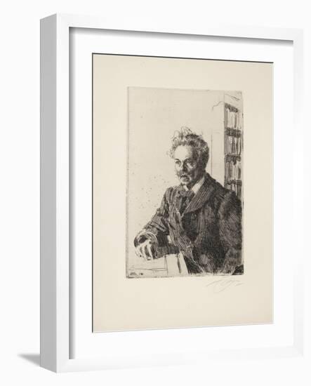 August Strindberg, 1910-Anders Leonard Zorn-Framed Giclee Print