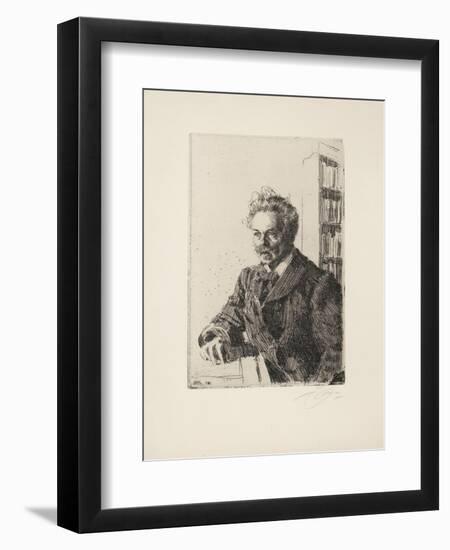 August Strindberg, 1910-Anders Leonard Zorn-Framed Giclee Print