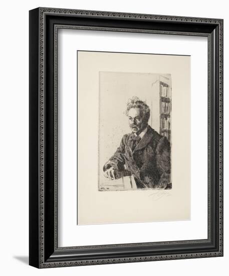 August Strindberg, 1910-Anders Leonard Zorn-Framed Giclee Print