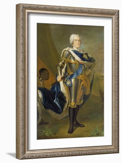 August the Strong, King of Poland and Saxony-Louis de Silvestre-Framed Giclee Print