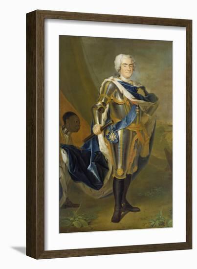 August the Strong, King of Poland and Saxony-Louis de Silvestre-Framed Giclee Print