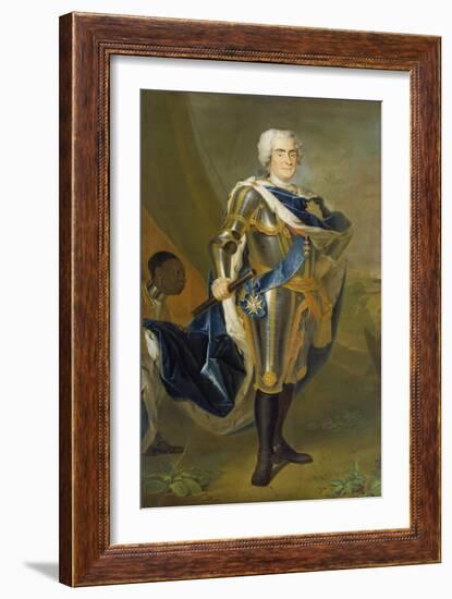 August the Strong, King of Poland and Saxony-Louis de Silvestre-Framed Giclee Print