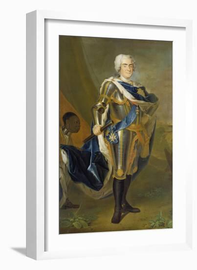 August the Strong, King of Poland and Saxony-Louis de Silvestre-Framed Giclee Print