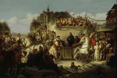 Luther on the Way to the Diet of Worms, April 1521, C.1850-65-August Viereck-Giclee Print