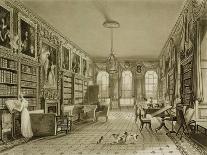 Library as Sitting Room, Cassiobury Park, 1815, London, 1837-August Welby North Pugin-Framed Giclee Print
