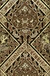 "Fleur-De-Lis," Reproduction Wallpaper Designed by S. Scott and Produced by Cole and Sons-August Welby North Pugin-Framed Premier Image Canvas
