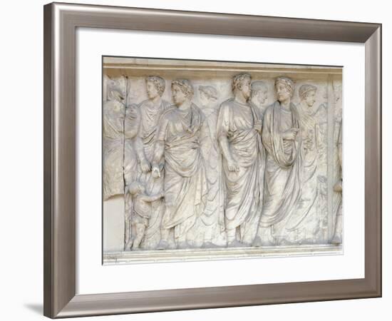 Augustae Ara Pacis, Built Between 13 B.C. and 9 B.C. to Celebrate Peace of Augustus-null-Framed Giclee Print