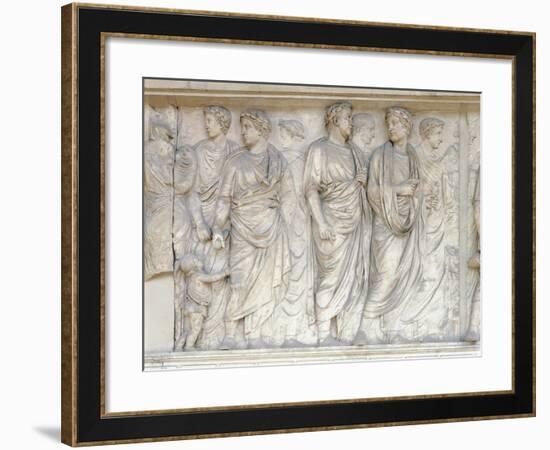 Augustae Ara Pacis, Built Between 13 B.C. and 9 B.C. to Celebrate Peace of Augustus-null-Framed Giclee Print