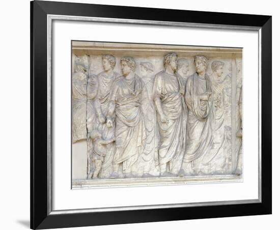 Augustae Ara Pacis, Built Between 13 B.C. and 9 B.C. to Celebrate Peace of Augustus-null-Framed Giclee Print