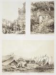 Village Square in the Bay of Hong Kong, Plate 5 from "Sketches of China"-Auguste Borget-Framed Giclee Print
