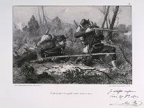 In the Trenches, Siege of Paris, Franco-Prussian War, 1870-1871-Auguste Bry-Framed Giclee Print