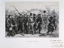 Residents of the Suburbs Arriving in Paris before the Prussians Besiege the City, 1870-Auguste Bry-Framed Giclee Print