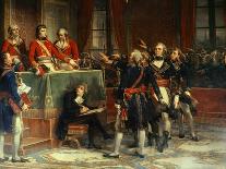 First Consul Receives the Oath the Section Presidents of the State Council, Dec. 25, 1899-Auguste Couder-Mounted Art Print