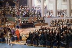 First Consul Receives the Oath the Section Presidents of the State Council, Dec. 25, 1899-Auguste Couder-Mounted Art Print