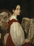 Léopoldine au livre d'heures-Auguste De Chatillon-Premier Image Canvas