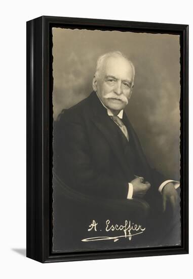 Auguste Escoffier French Chef-null-Framed Premier Image Canvas