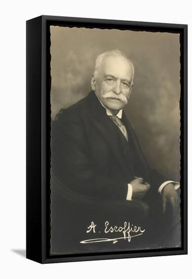 Auguste Escoffier French Chef-null-Framed Premier Image Canvas