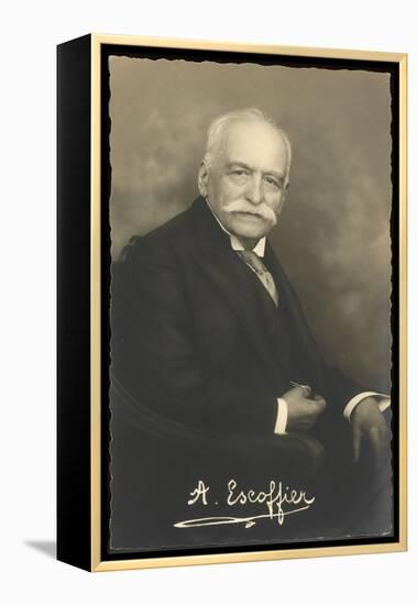 Auguste Escoffier French Chef-null-Framed Premier Image Canvas