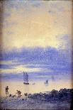 Seascape, Saint-Malo Beach-Auguste Herst-Framed Premium Giclee Print