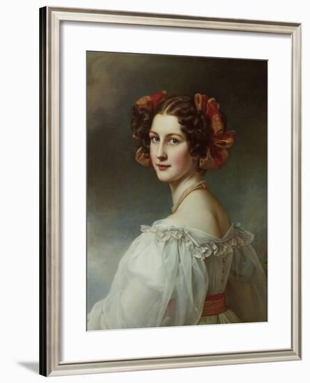 Auguste Hilber, Née Strobl, 1827. from the Beauty-Gallery of King Ludwig I-Joseph Karl Stieler-Framed Giclee Print