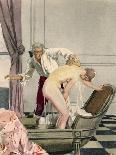 Giovanni Giacomo Casanova Chevalier de Saingalt, with the Young Comtesse at Venice-Auguste Leroux-Art Print