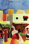 With a Yellow Jacket, 1913-Auguste Macke-Giclee Print