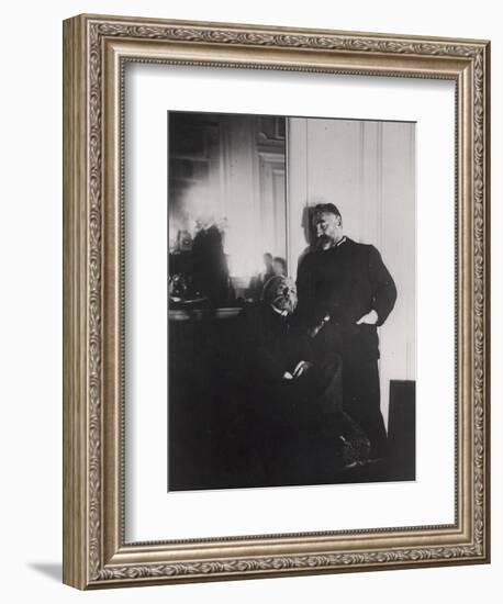 Auguste Renoir and Stephane Mallarme-Edgar Degas-Framed Giclee Print