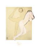 Seated Nude Bending over-Auguste Rodin-Giclee Print