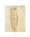 Seated Nude Bending over-Auguste Rodin-Giclee Print