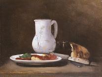 Still Life with Eggs on a Plate, 19th Century-Auguste Theodule Ribot-Giclee Print