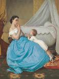 You Are My Valentine, Love Letter with Roses-Auguste Toulmouche-Giclee Print