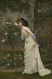 Watering Flowers-Auguste Toulmouche-Framed Giclee Print