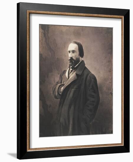 Auguste Vacquerie, C.1865-Nadar-Framed Giclee Print