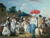 At the Linen Market in Santo Domingo-Augustin Brunias-Framed Giclee Print