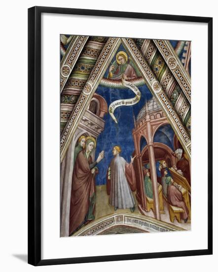 Augustine Being Taken to School by Saint Monica, Scene from Life of Saint Augustine, 1420-1425-Ottaviano Nelli-Framed Giclee Print